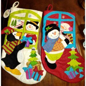 vtg.JCPennys Home Collection Christmas 3D Stocking